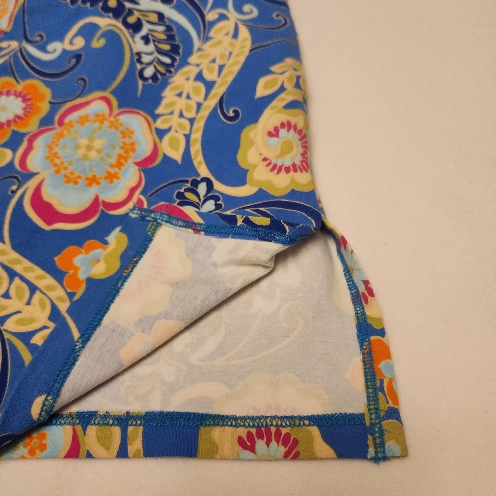 Vintage Blue Floral Mini Skirt Size L - Picture 4 of 7
